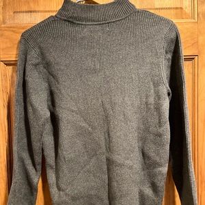 Karen Scott Gray Turtleneck Sweater